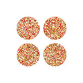 Red Speckled Cork Coasters (Set of 4)