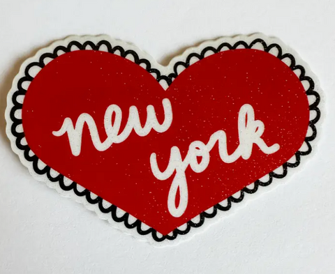 New York Heart Sticker