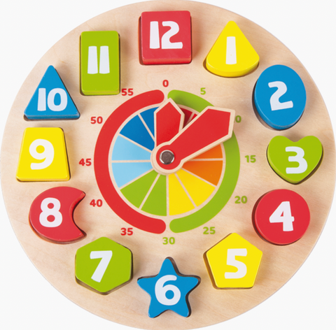 Small Foot Clock Shape Sorting Game