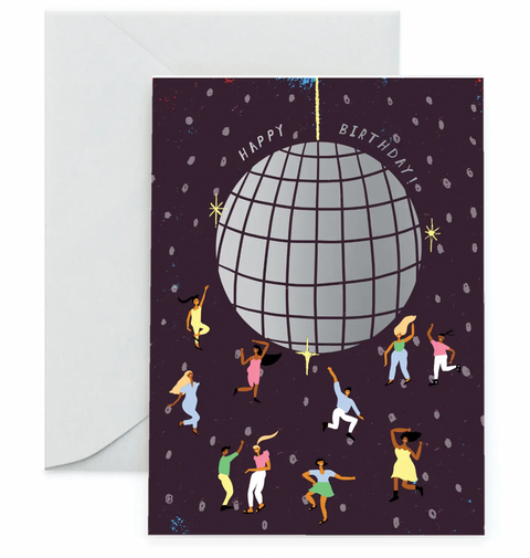 Disco Ball Birthday Card