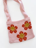 Children's Knit Floral Purse