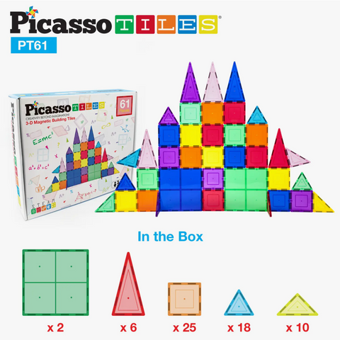 61pc Magnetic Tileset