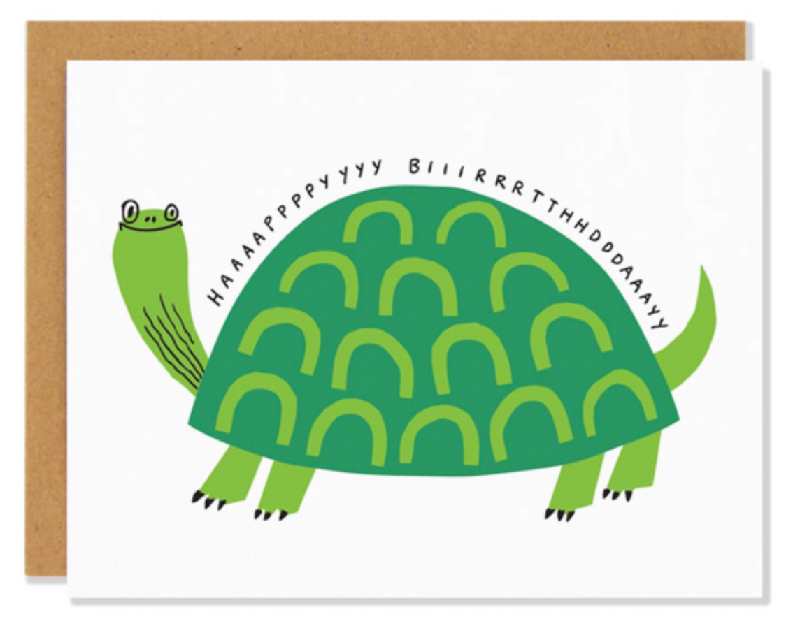 Turtle Birthday Card