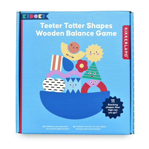 Teeter Totter Shapes Wooden Balance Game