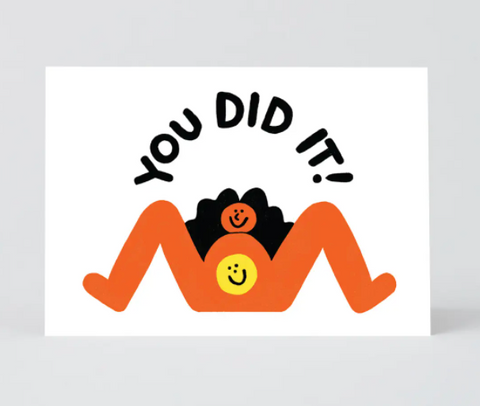 You Did It Baby Card