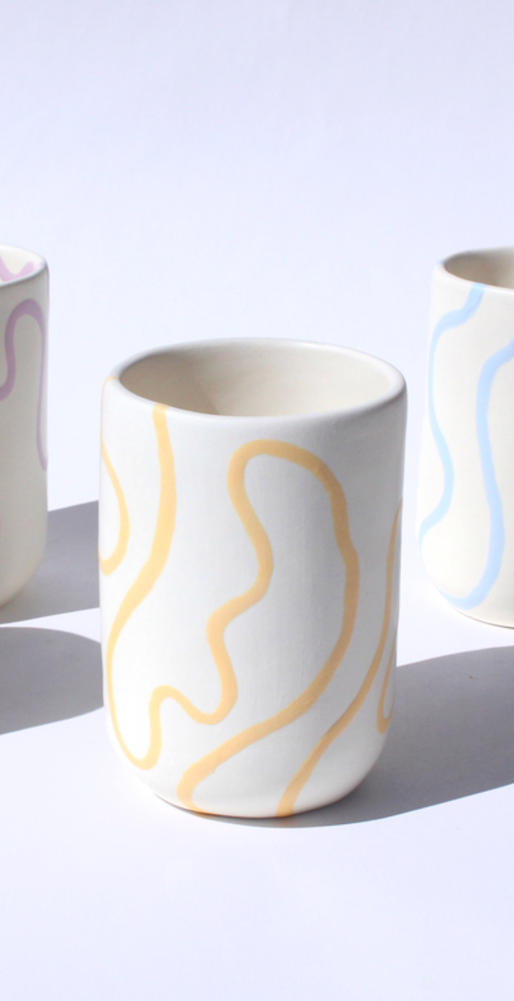 Lemon Squiggle Cup