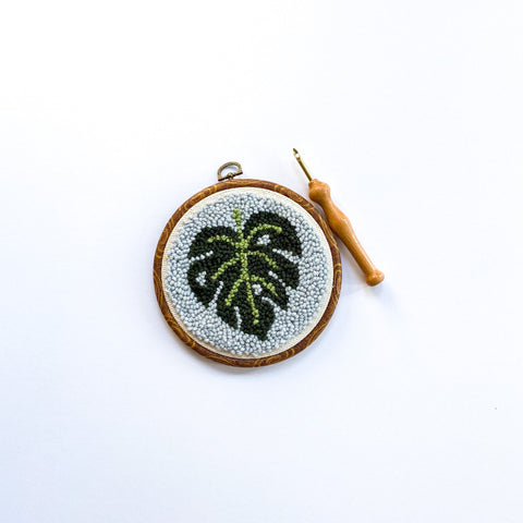 Monstera Begin To Punch Needle Kit