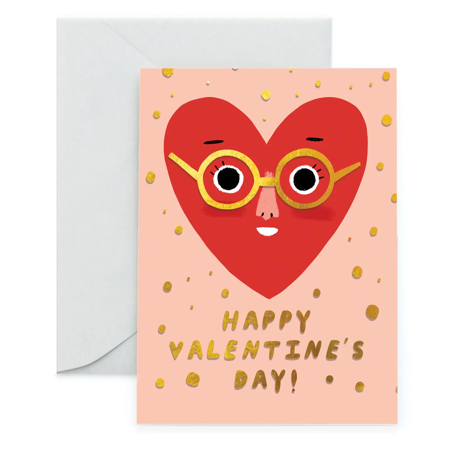 Heart Face Valentine's Day Card