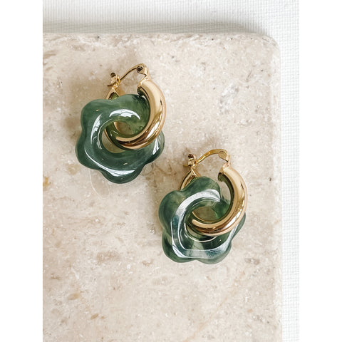Floral Hoop | Emerald