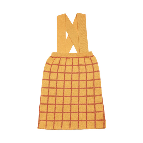 Midi Pencil Skirt Grid