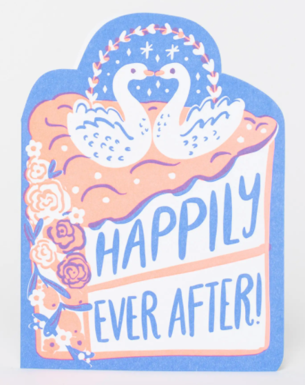 Hello! Lucky | Happily Ever After Wedding Cake Card