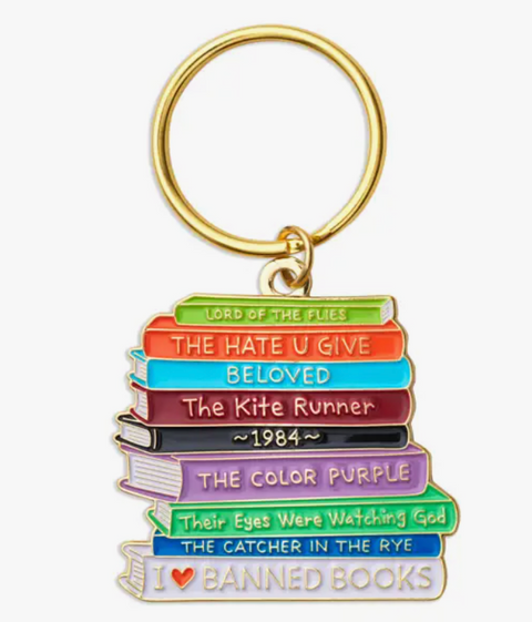 Banned Books Keychain