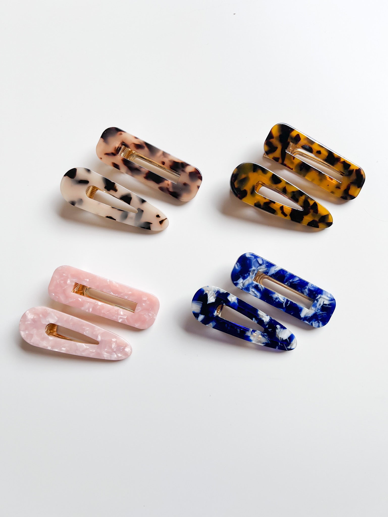 Resin Hair Clips (Set of 2)
