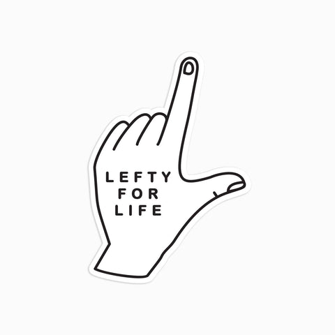 Lefty for Life Sticker