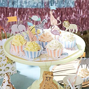 Safari Animals Cupcake Kit