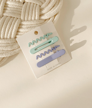 Metal Hair Clips (Set of 4)