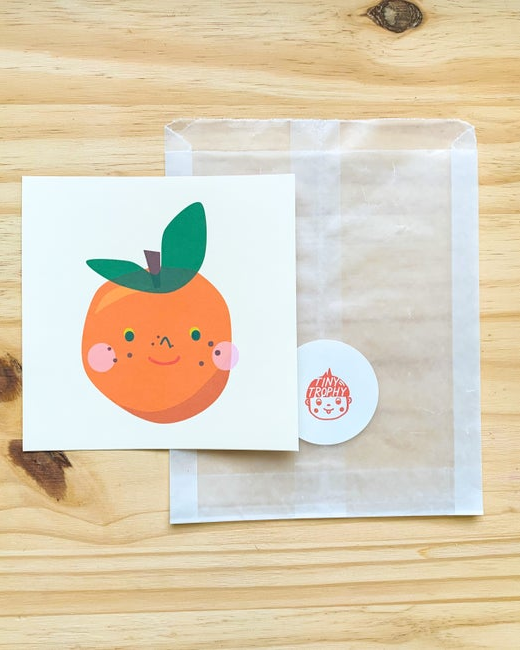 Orange Print 5x5 - Stay Forever