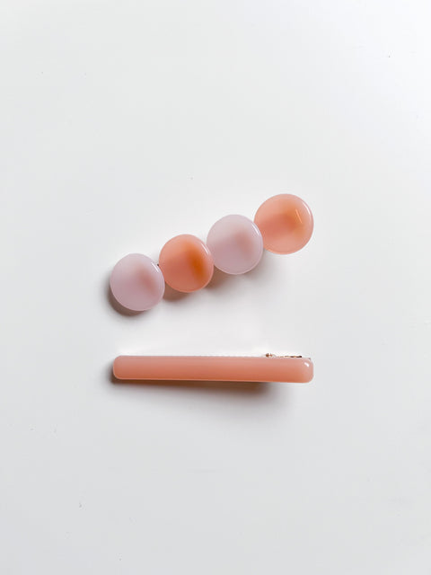 Dots & Bar Hair Clips (Set of 2)