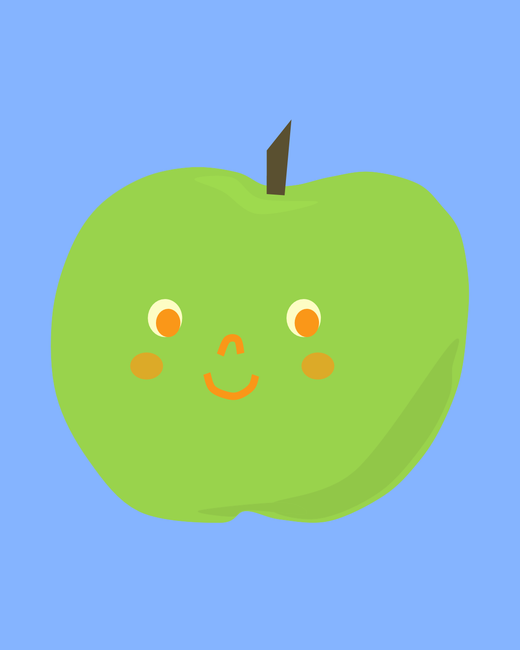 Apple Print 5x5 - Stay Forever