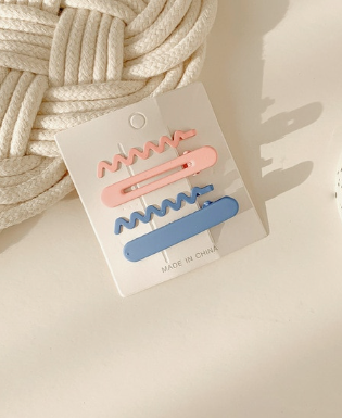 Metal Hair Clips (Set of 4)