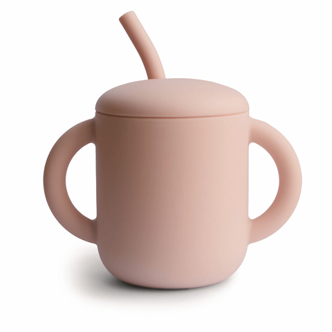 Mushie Silicone Training Cup + Straw