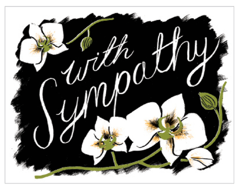 Sympathy Orchids Card