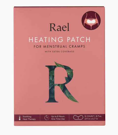 Rael Heating Patch for Menstrual Cramps with Extra Coverage