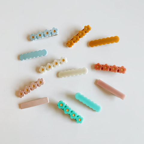 Flower Bar Clips (Set of 2)