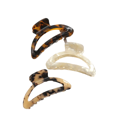 Large Tortoise Hair Claw - Stay Forever