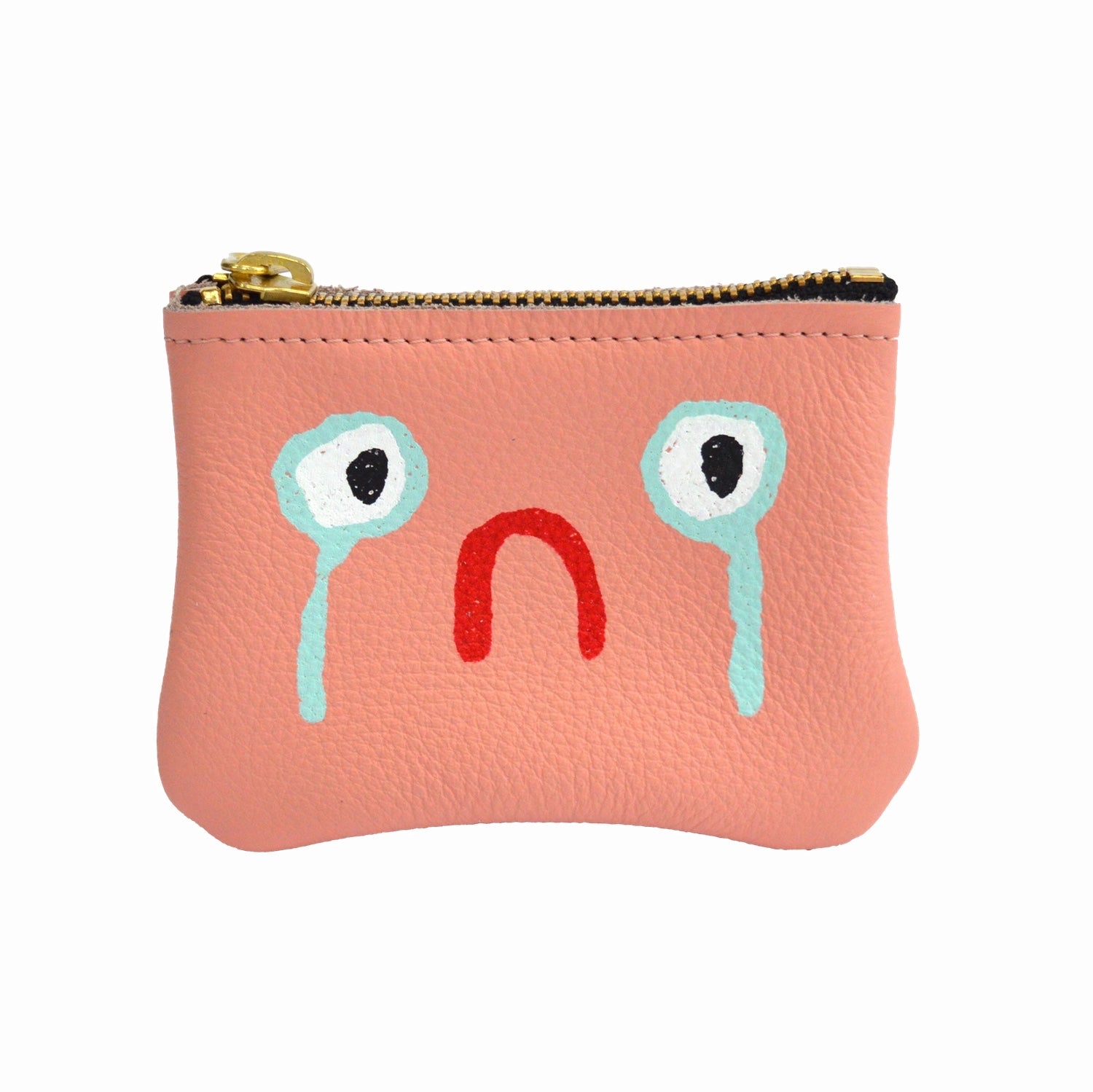 Pink Bummer Leather Cardholder