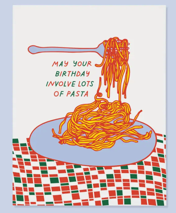 Pasta Bday Card - Stay Forever