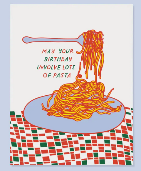 Pasta Bday Card