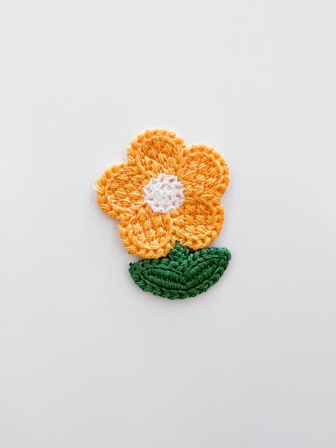 Embroidered Flower Sew-On Patch