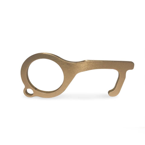 Touch Free Solid Brass Keychain - Stay Forever