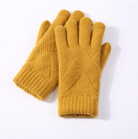 Knit Acrylic Touchscreen Gloves