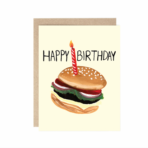 Birthday Burger Card