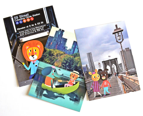 Friends in New York Postcards
