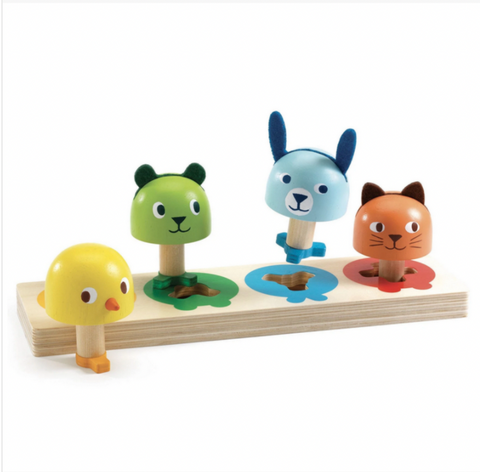 Tourniki Peg Animal Shape Sorter