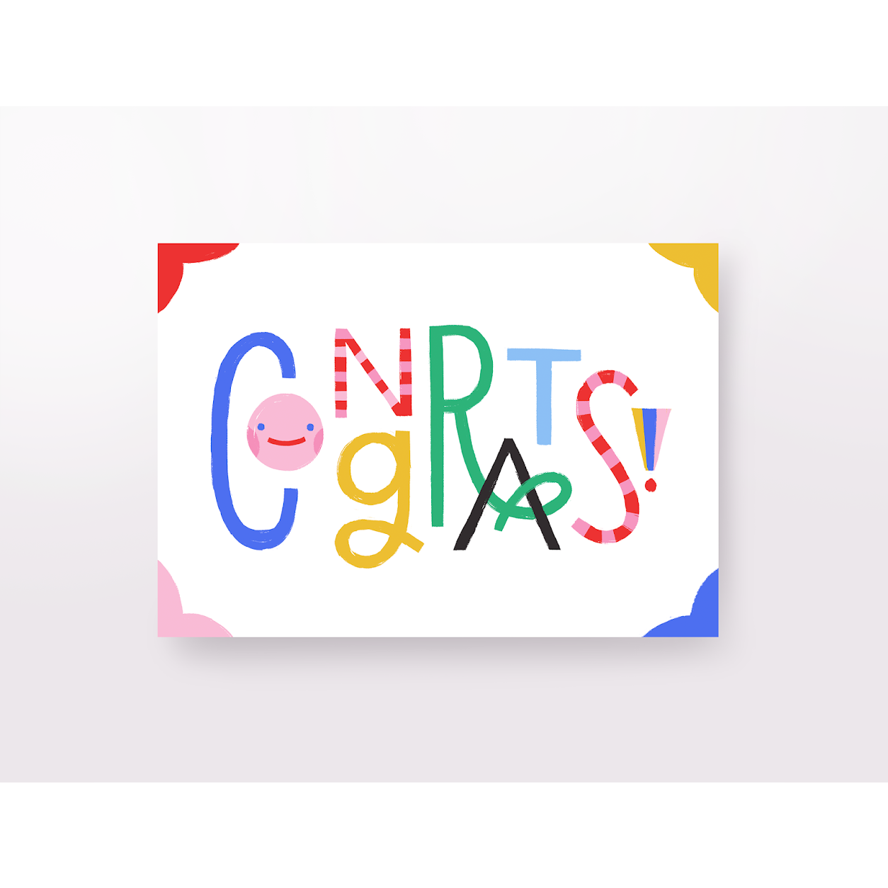 Rainbow Congrats Greeting Card