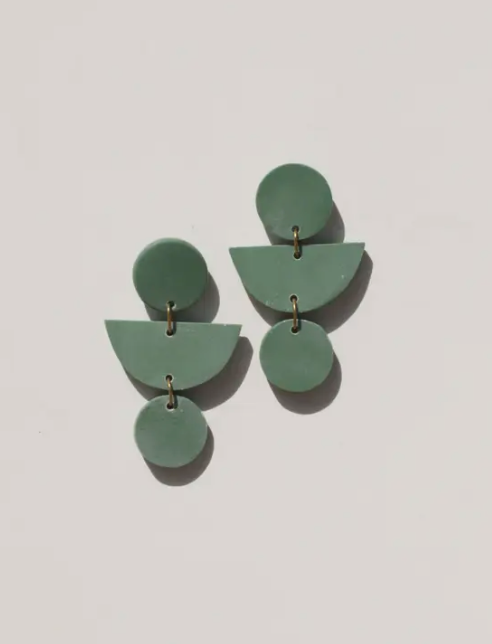 Mojave Geo Clay Earrings - Joshua Tree