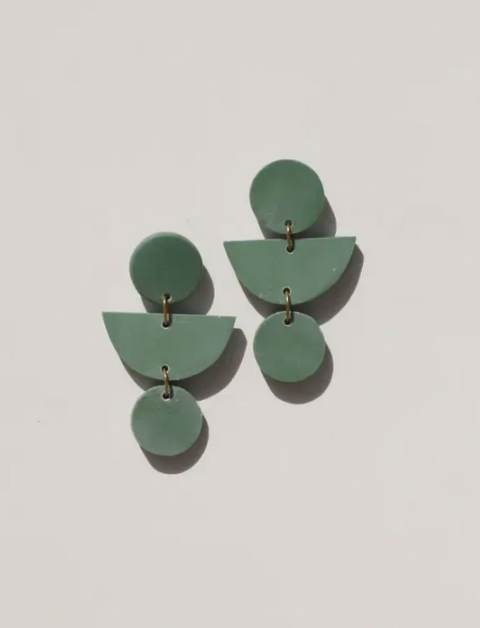 Mojave Geo Clay Earrings - Joshua Tree