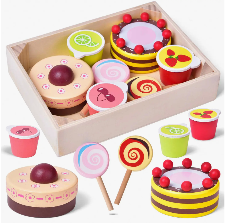 Wooden Dessert Play Set