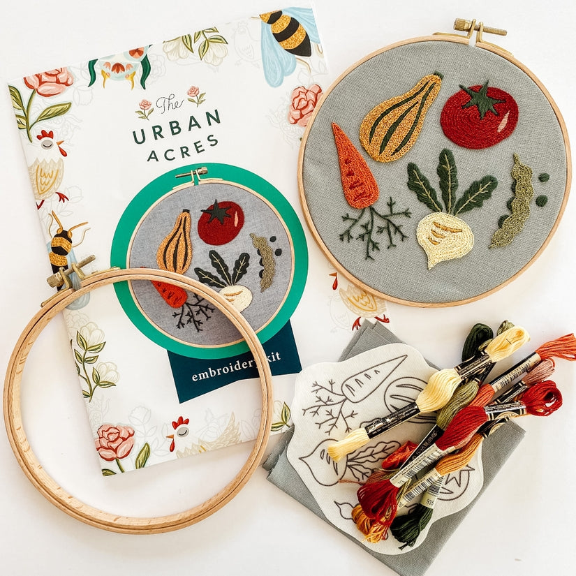 Summer Harvest Embroidery Kit