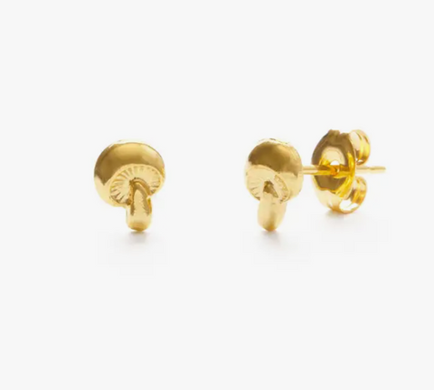 Tiny Mushroom Stud Earring