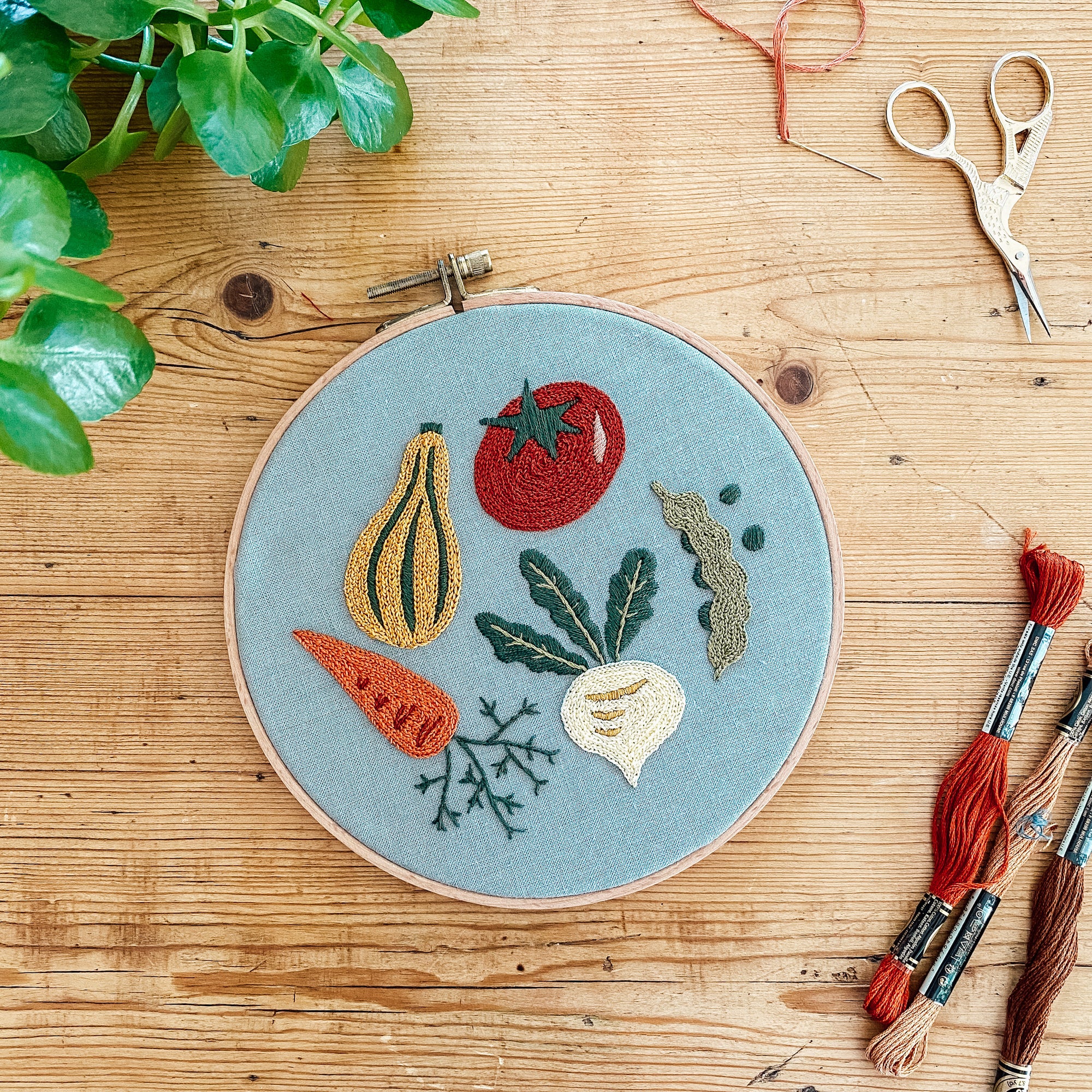 Summer Harvest Embroidery Kit