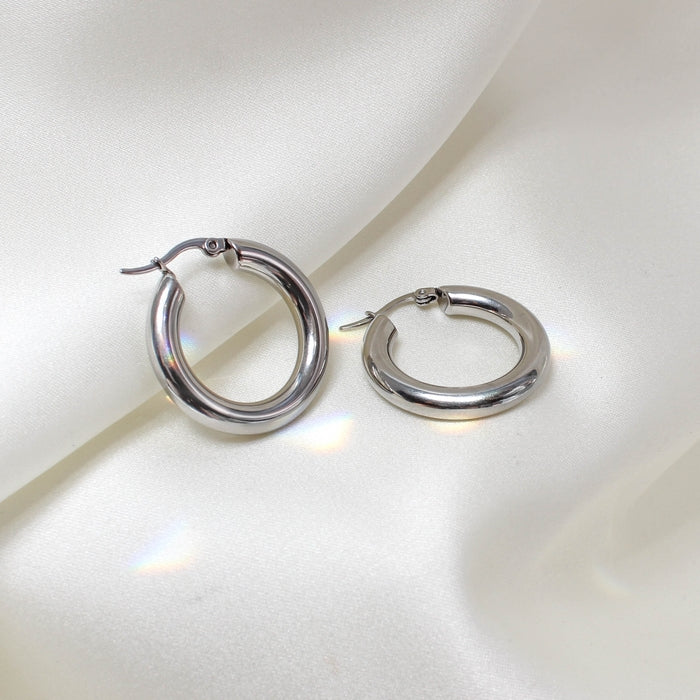 Mashallah | Classic Hoops Large (Silver)