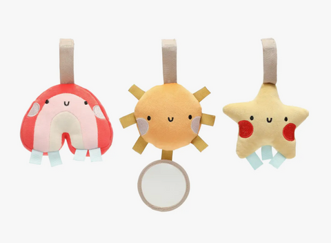 Stroller Toy Set of 3, Rainbow