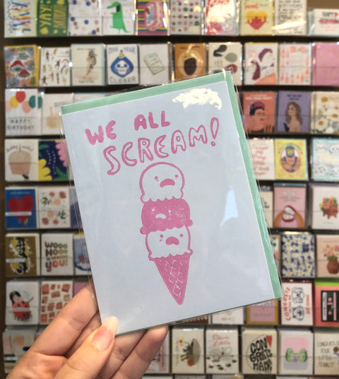 We All Scream Ice Cream Card