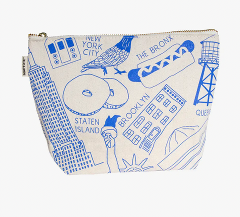 New York City Makeup Pouch - Natural