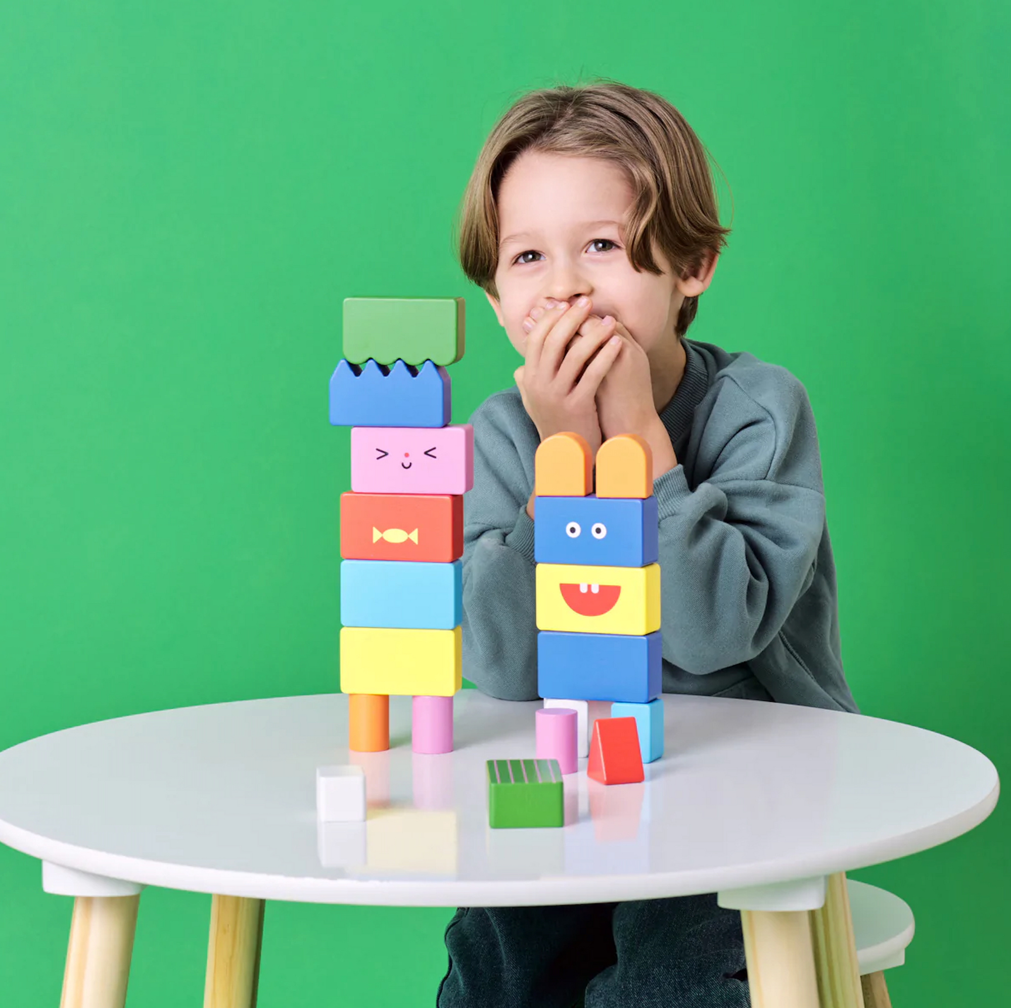 Stack & Mix Wooden Building Blocks